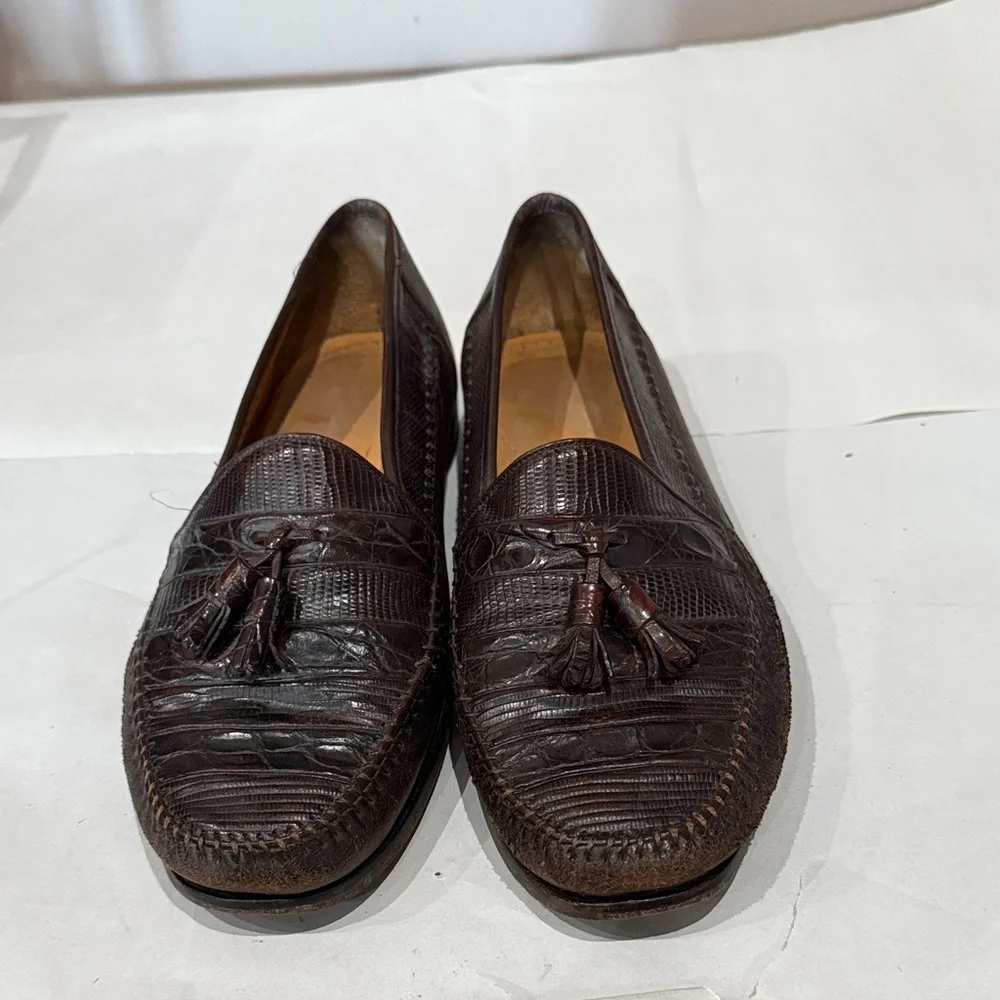 Men's Brown Loafers with Tassels